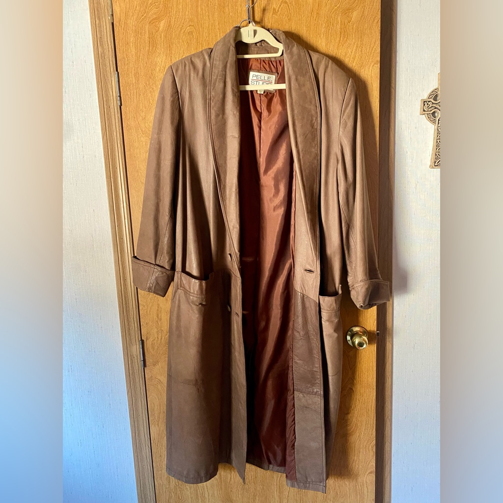 Pelle Studio Brand Leather Coat 100 Leather